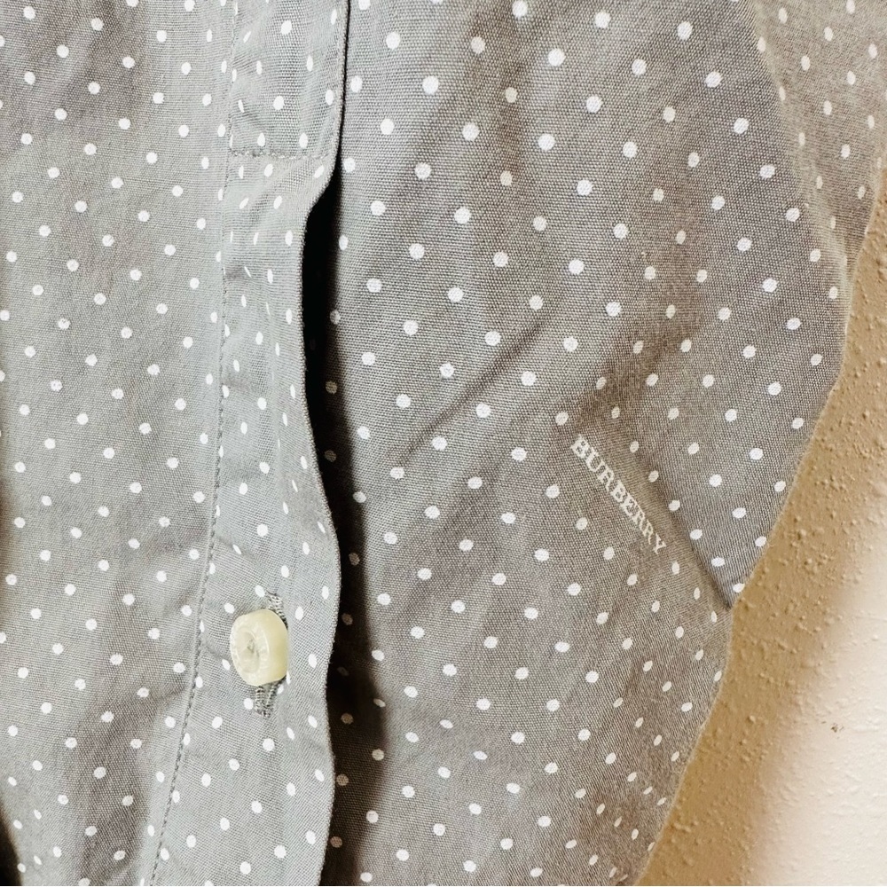 Burberry London button down shirt polka dot grey - Picture 10 of 10